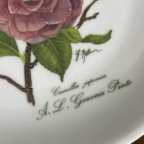 Rochard Limoges France‎ Dessert Bread Plates Cheese Wine 5.25” Flowers Signed - Picture 8 of 13